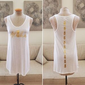 Xhilaration Aloha Pineapple Tank Cover-Up